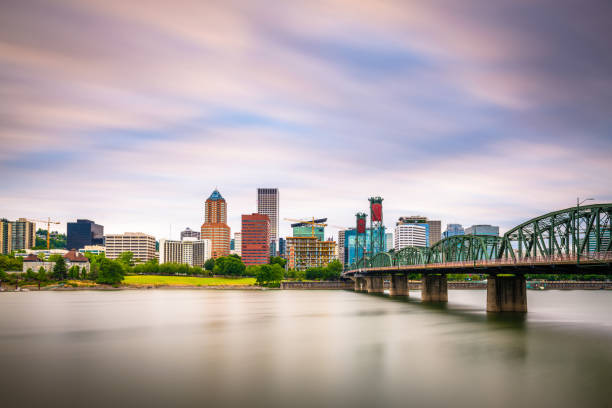 istock Portland, Oregon, USA skyline at dusk 1180850195