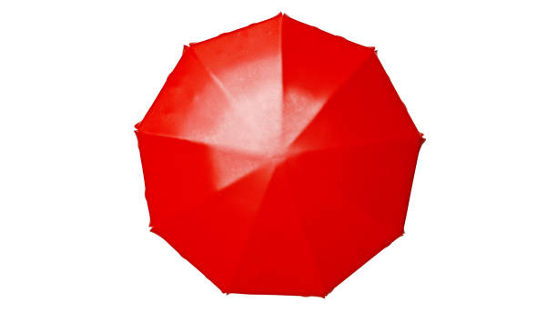 istock Red street patio umbrella 1180859226