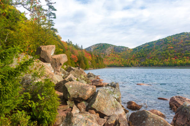 istock Rocky section of the trail around Jordan Pond 1180863629