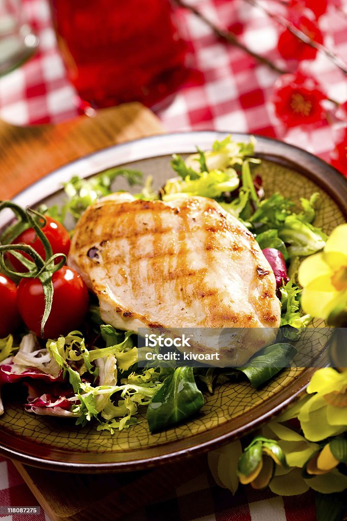 Barbeque Grilled chicken breast Backgrounds Stock Photo