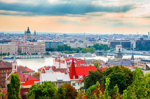 istock Beautiful panoramic view of Budapest , Hungary 1180874299