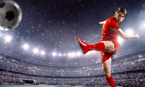 istock Soccer player in action 1180878371