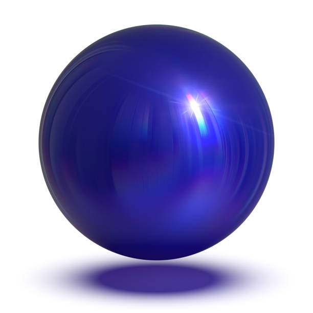 istock 3d illustration of blue sphere round button basic ball circle geometric shape 1180880769