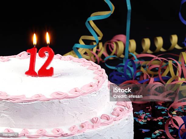 12th Anniversary Stock Photo - Download Image Now - Candle, Number 2, Anniversary