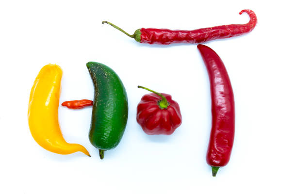 istock Hot word written with peppers 1180882206