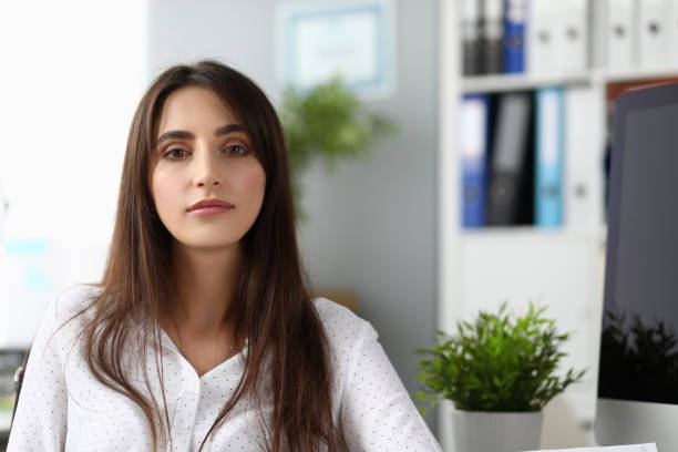 istock Businesslady with nice brown hair 1180882846
