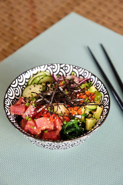 istock Asian miso soup with raw tuna 1180883156