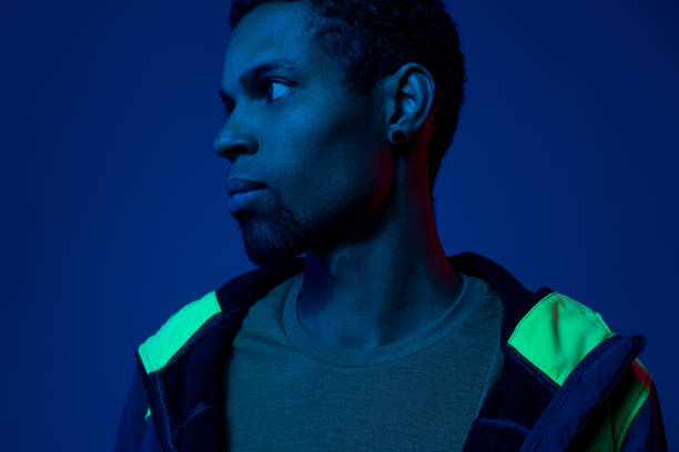 istock Dreamy black male looking away 1180883870