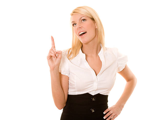 istock Young businesswoman got an idea 118089258
