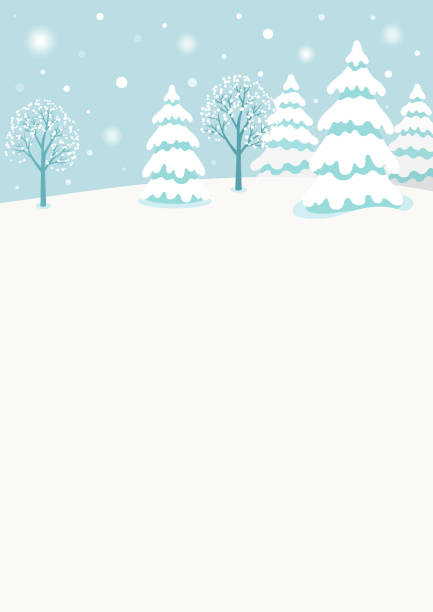 雪の冬の森の風景の背景 - ウィンターワンダーランド点のイラスト素材／クリップアート素材／マンガ素材／アイコン素材