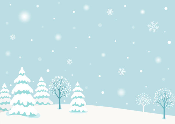 Snowy winter forest landscape background Snow, winter, forest, landscape,holiday,Christmas,illustration,tree,nature, background winter wonderland london stock illustrations