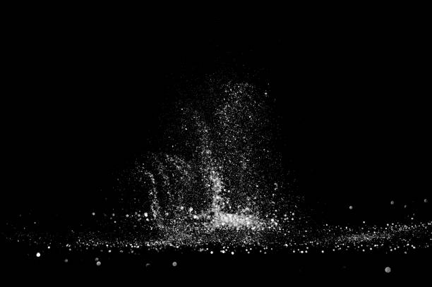 istock glitter lights grunge black and white background for graphic design resources. 1180892605