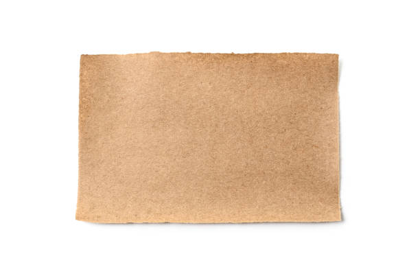 istock Sheet of brown, old paper isolated on a white background 1180892718