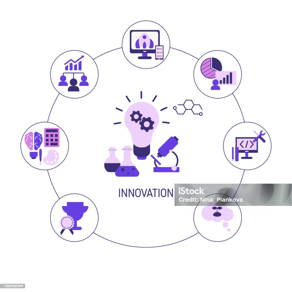 Enhanced Innovation Vector Innovation Vector Concept Stock Illustration - Download Image Now ...