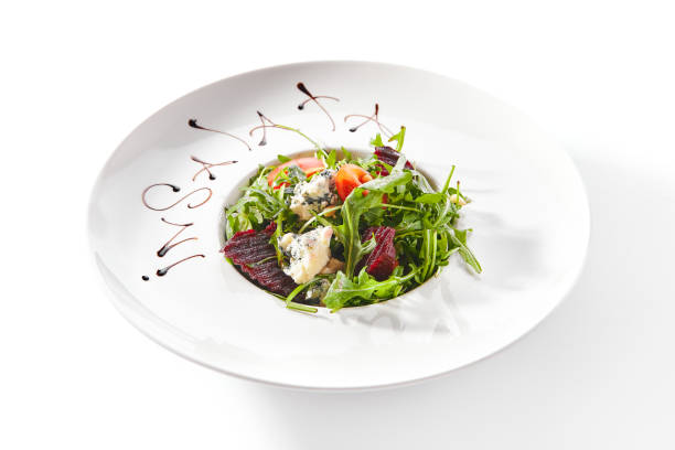 istock Beetroot Salad with Rucola, Gorgonzola Cheese, Arugula and Tomatoes 1180912456