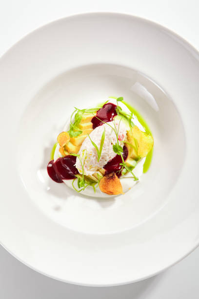 istock Avocado salad with truffle and crab 1180912484