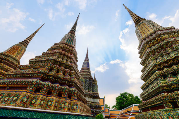 istock Big pagoda and thai art architecture in Wat Pho 1180913357