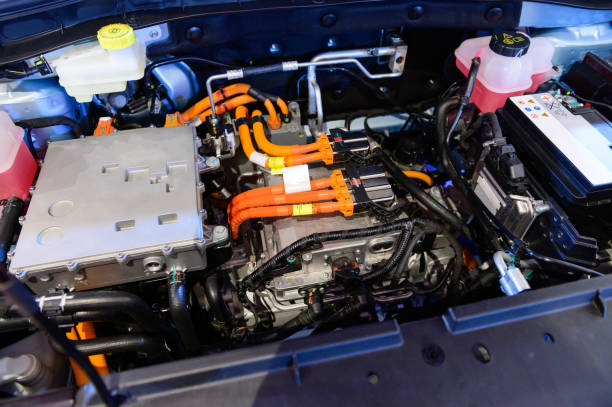 istock Detail of electric car engine 1180913403