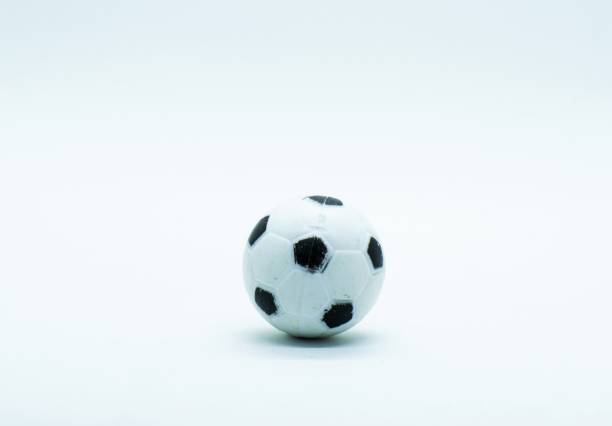 istock Plastic toy football isolated on white background. 1180914150