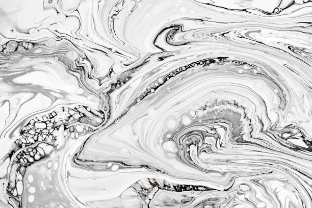 Abstract ink fluid marbled texture. Luxurious granite, marble mineral pattern wallpaper.