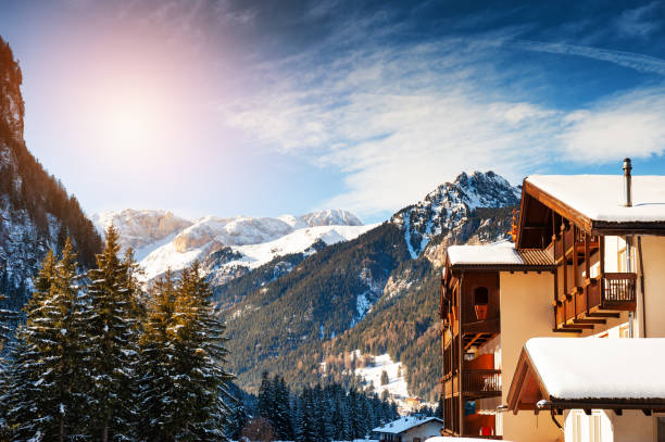 istock Winter Dolomite Alps. Canazei, Italy. 1180919122