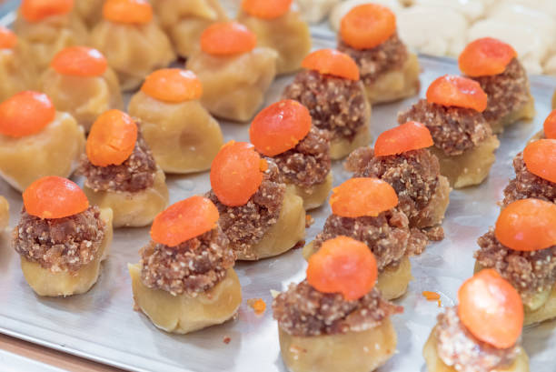 Chinese cake are usually stuffed with salted egg yolk and other sweet ingredient.