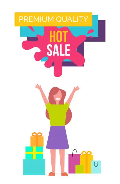 Vector illustration of Premium Quality Hot Sale on Vector Illustration