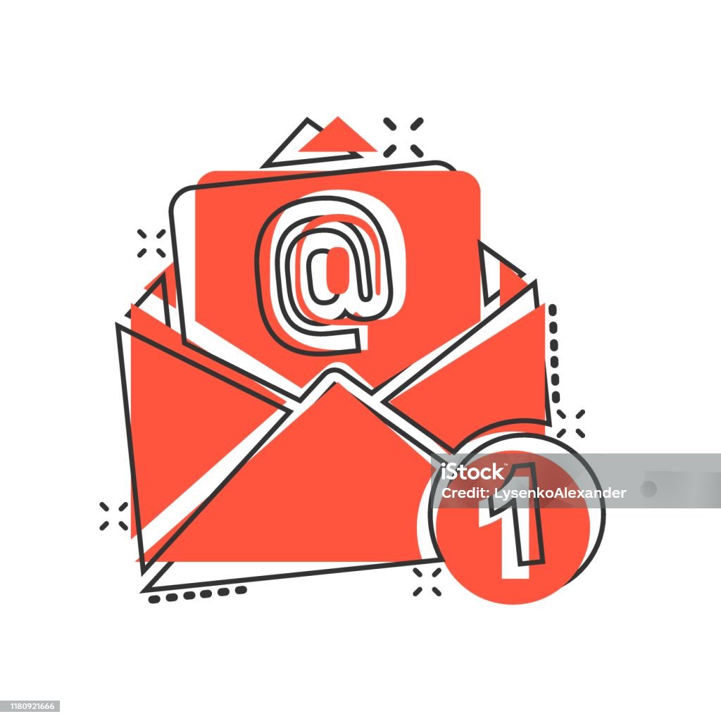 Biểu Tượng Phong Bì Thư Theo Phong Cách Truyện Tranh Email Thông ...