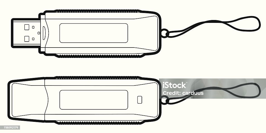 フラッシュカード - USBスティックのロイヤリティフリーベクトルアート