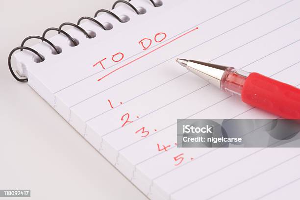 Lista De Tareas Foto de stock y más banco de imágenes de Lista de tareas - Lista de tareas, Rojo, Instrumento de escribir con tinta