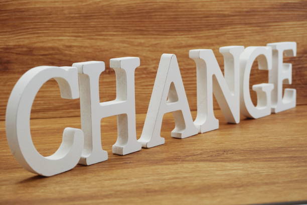 istock Change word alphabet letters on wooden background 1180934534