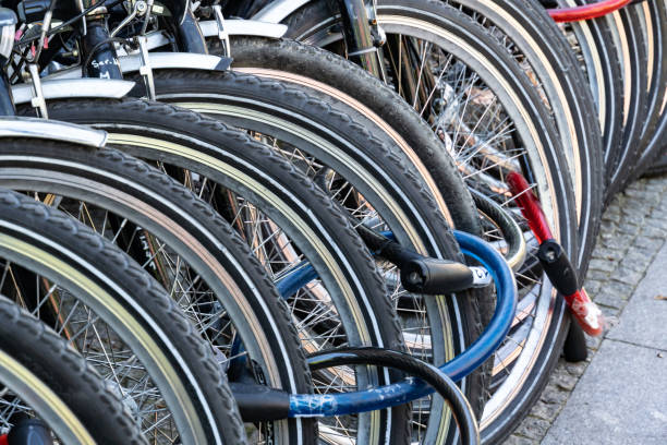 istock Bike parking lot 1180937426