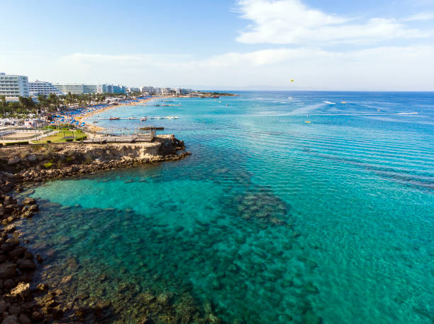 istock The Famous Vrissiana Beach in Protaras, Cyprus 1180939018