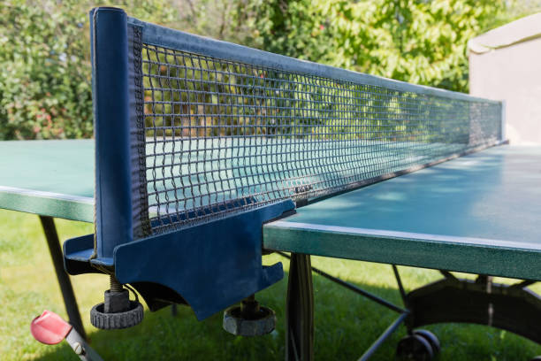 istock Central part of table for table tennis outdoor, selective focus 1180939313