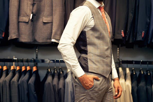 istock Midsection view of businessman in suit 1180940804