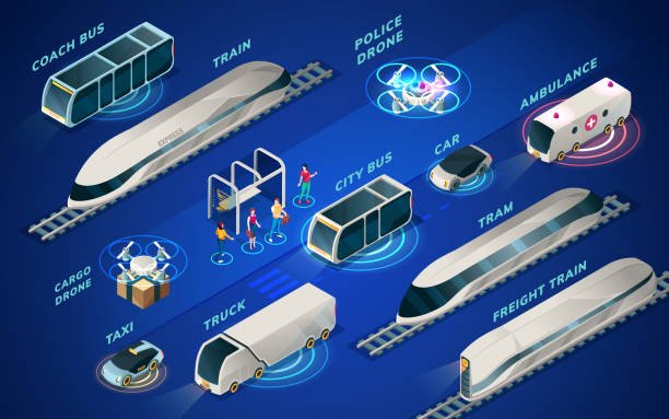 illustrations, cliparts, dessins animés et icônes de laboratoire - iot-home - smart-city-transport - industrie pétrolière - drone futuristic