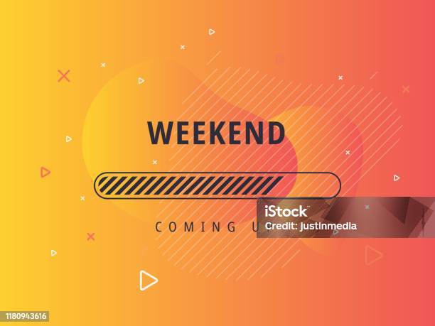 Concert Weekend Loading Weekend Loading Vector Illustration Liquid Background Stock ...
