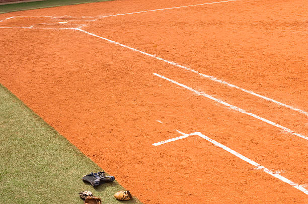 baseball - baseline home base baseball base zdjęcia i obrazy z banku zdjęć