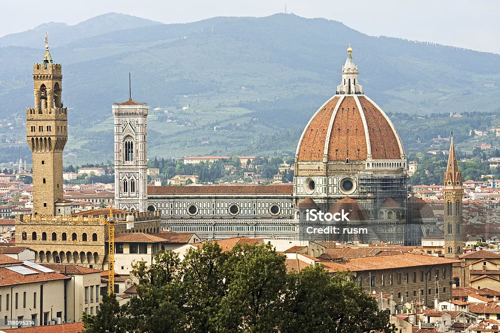 Duomo di Firenze, Italia - Foto stock royalty-free di Albero