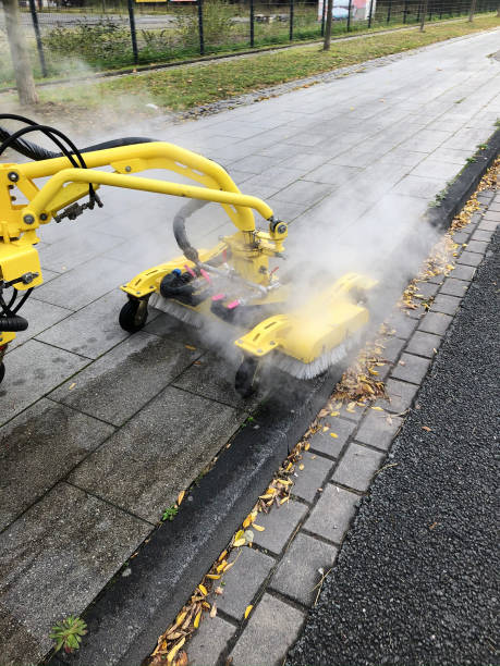 istock Automated street sweeper in Germany 1180955921