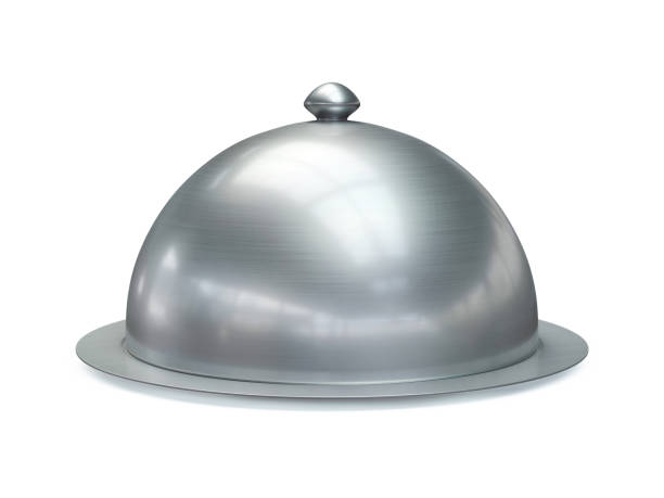 istock Restaurant cloche isolated on white background 1180955979