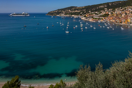 Villefranche. France. 06.10.12. The resort of Villefranche-sur-Mer near Nice on the Cote d'Azur in the South of France.