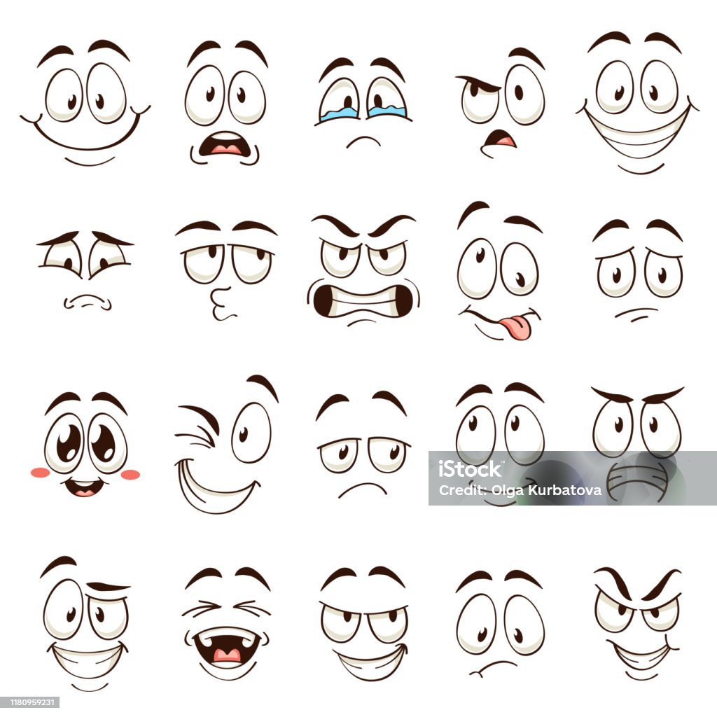 Ilustración de Caras De Dibujos Animados Emociones Cómicas De Caricatura Con Diferentes Expresiones Ojos Y Boca Expresivos Divertidos Personajes Vectoriales Planos Establecidos y más Vectores Libres de Derechos de Ojo - iStock Ilustración de Caras De Dibujos Animados Emociones Cómicas De Caricatura Con Diferentes Expresiones Ojos Y Boca Expresivos Divertidos Personajes Vectoriales Planos Establecidos y más Vectores Libres de Derechos de Ojo - iStock