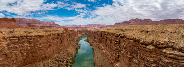 vista panorâmico do rio de colorado, garganta de mármore - marble - fotografias e filmes do acervo