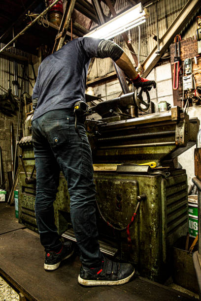 istock The craftsmen working at Japanese iron works are beautiful. 1180965306