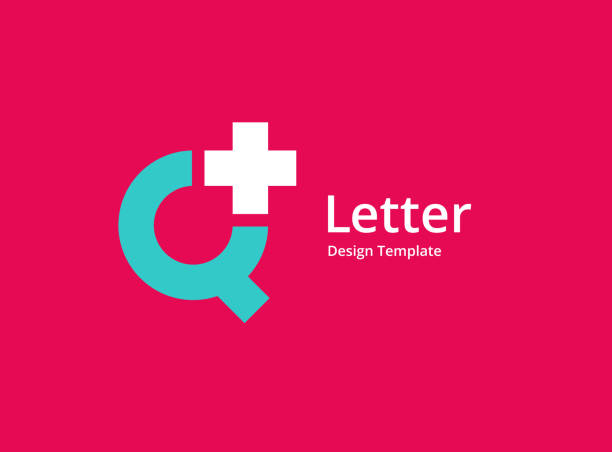 Letter Q with cross or plus medical logo icon design Letter Q with cross or plus medical logo icon design letter q stock illustrations