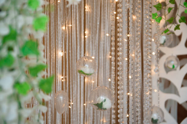istock wedding ceremony decoration, beautiful wedding decor, flowers 1180970887
