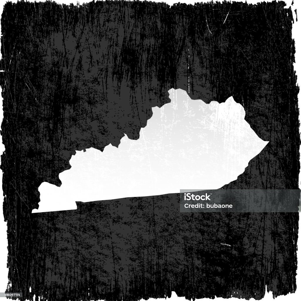 Kentucky state map on royalty free vector Background  Kentucky stock vector