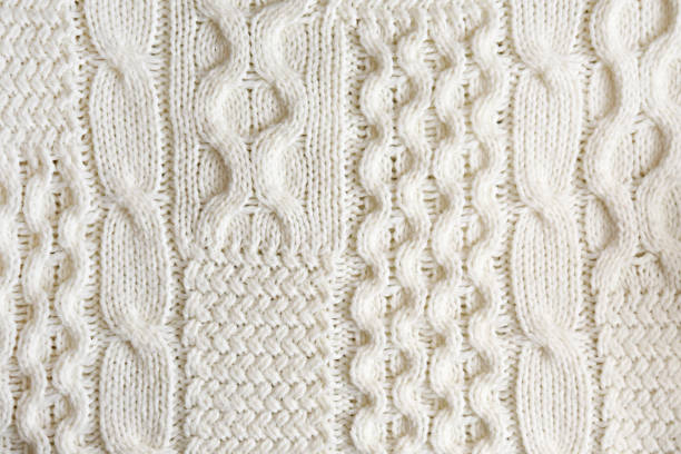 istock Macro shot of knitting pattern. Cropped image of sweater texture. 1180977566