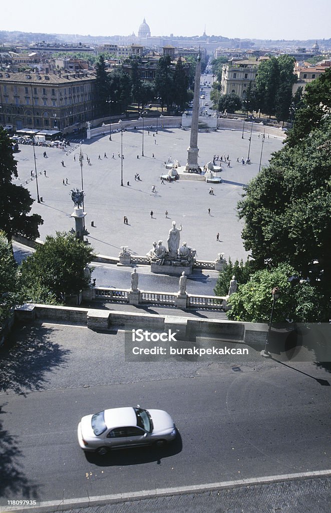 포폴로 광장, 로마, 이탈리아, 엘리베이티드 보기 - 로열티 프리 거리 스톡 사진